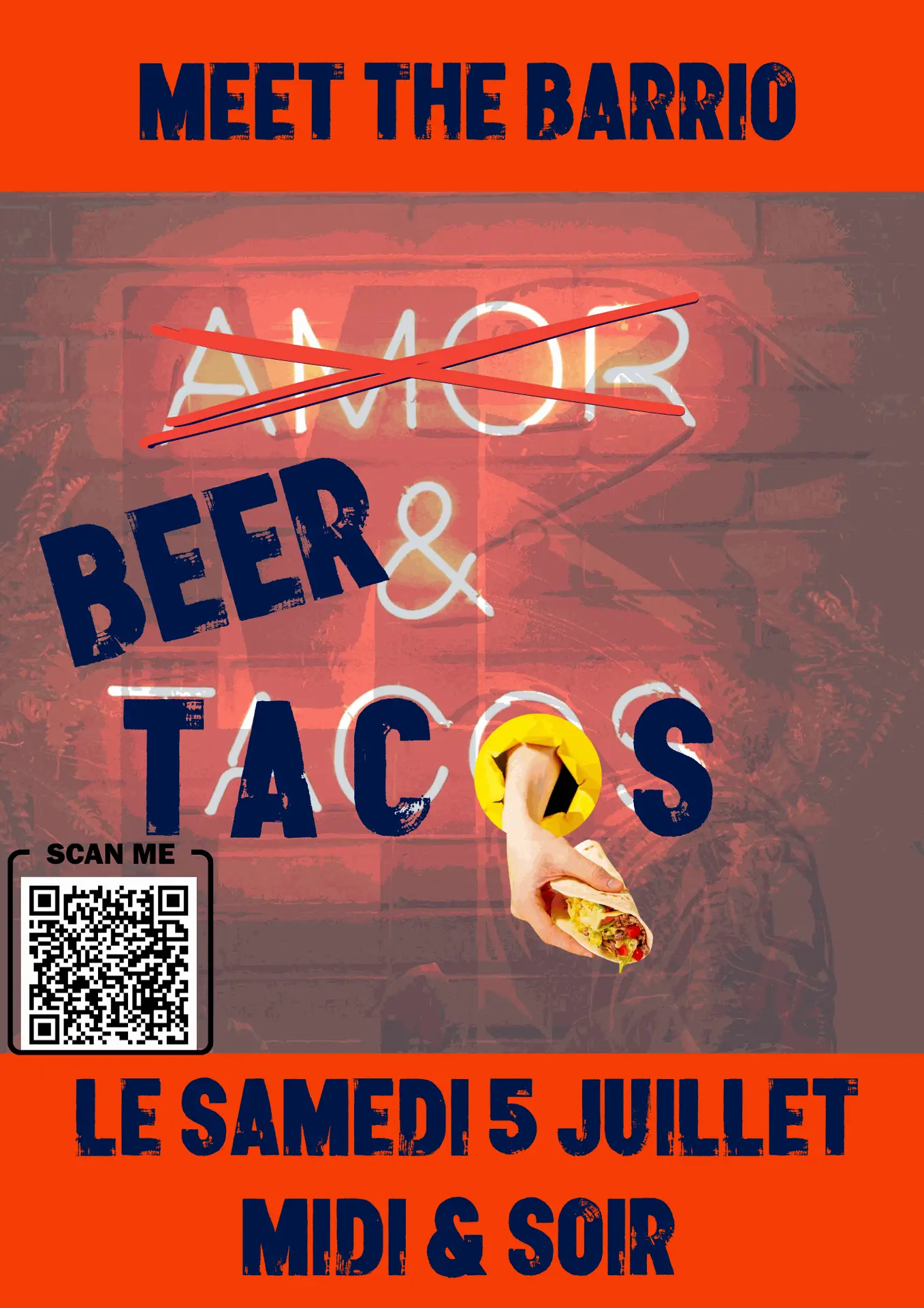 Affiche évènement Tacos